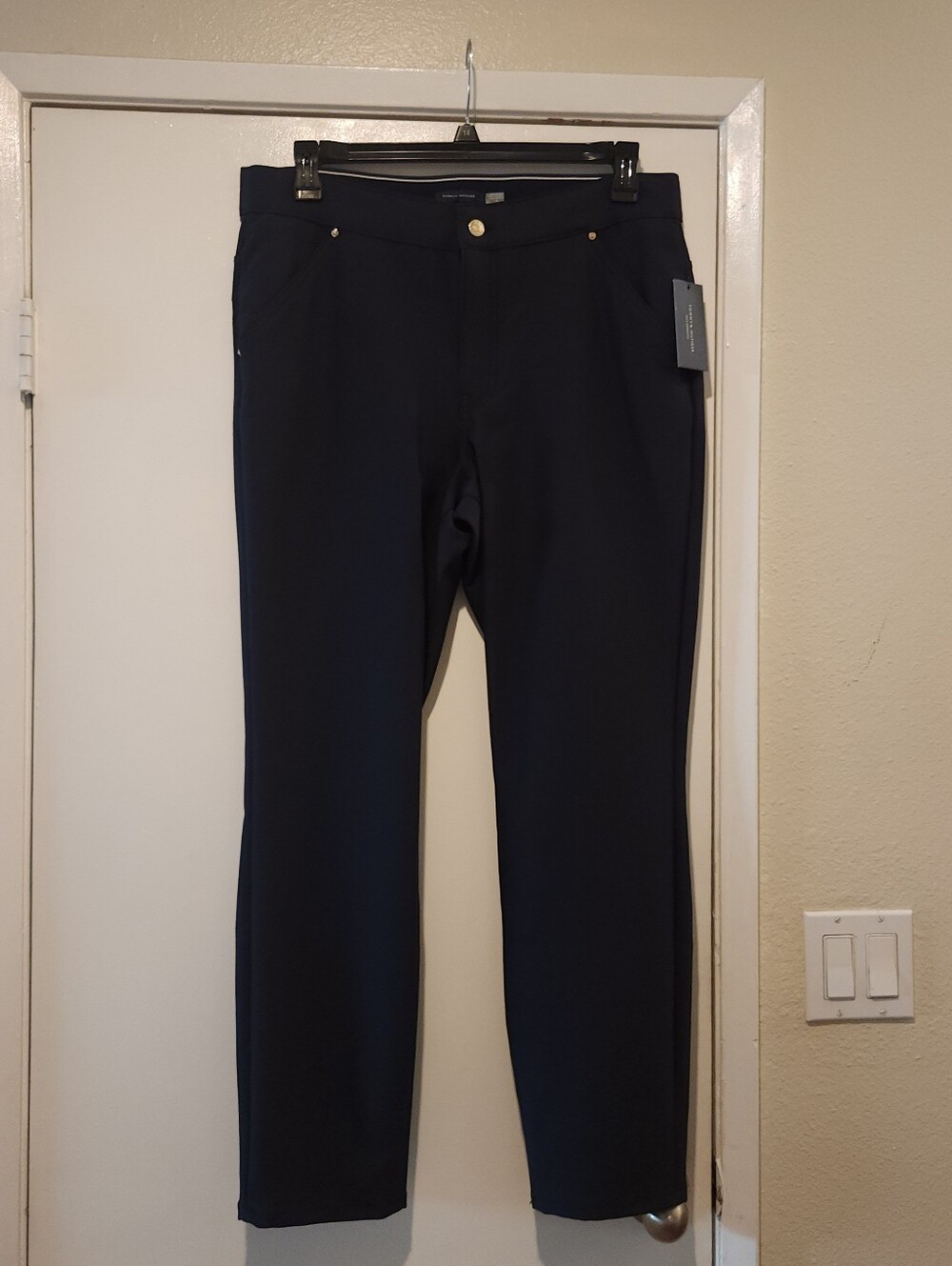 Women's Black Dress Pants - Classic Straight Fit
